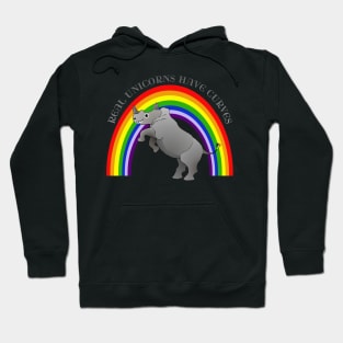 Real unicorns have curves Hoodie